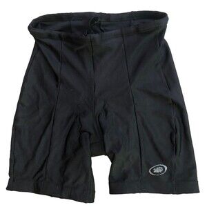 Performance Gel Padded Bicycle Cycling Shorts Mens L Black Bike USA Made